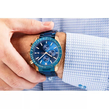 Giewont Chronograph Safyro Mėlynas Vario Spalvos Vyriškas Laikrodis GW8720-B5