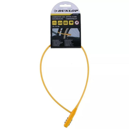 DUNLOP YELLOW CODE STRAP BIKE LOCK