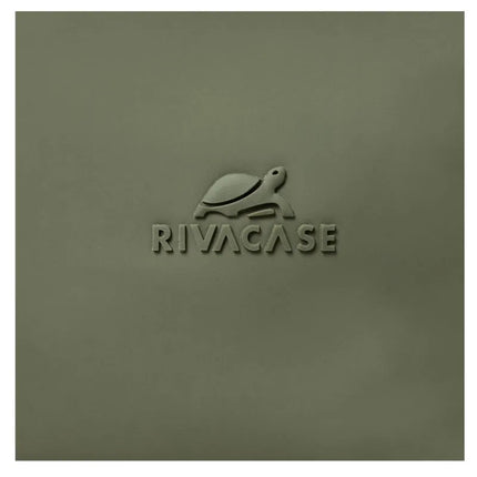 Rivacase Eden Backpack Travel Backpack Olive Waxed Leather (Pull Up), Polyester, Recycled Polyethylene Terephthalate (rPET)