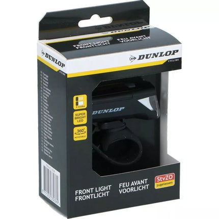 Priekinis dviračio žibintas Dunlop 2 režimai sertifikuotas