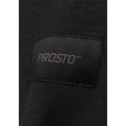 Prosto Jacquard Label marškinėliai KL261MTEE1042 juodi L