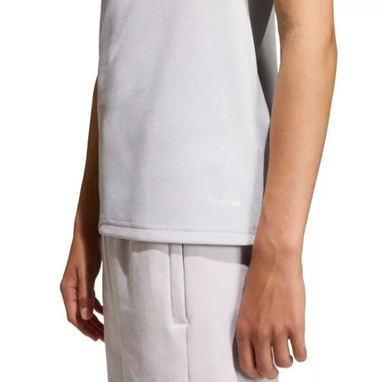 adidas Entrada 26 Polo šviesiai pilki vaikiški marškinėliai JZ6628