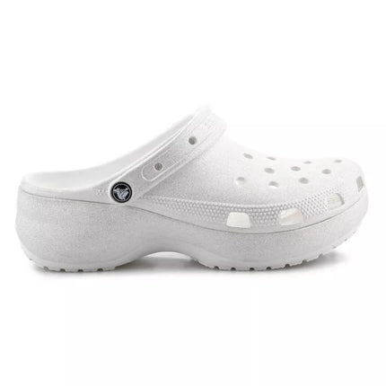 Crocs Classic Platform Glitter Clog W 207241-0WV Chalk