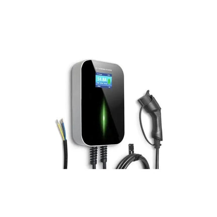 Extralink elektrinių automobilių įkroviklis BS20-BC-22kW-APP Type 2, 32A, 22kW, trifazis, LCD ekranas, valdymas programėle, 6,1 m