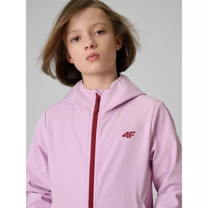 Mergaitei skirta softshell striukė, vėjui nepralaidi membrana 5000, 4F 4FJWSS26TSOFF478-47S