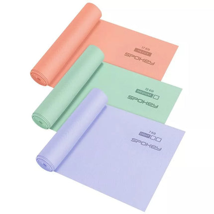 Spokey RIBBON TEX SET 3 vnt. treniruočių gumų rinkinys