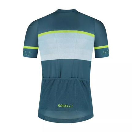 Rogelli HERO II Marškinėliai Mėlyni ir Laimo 3XL