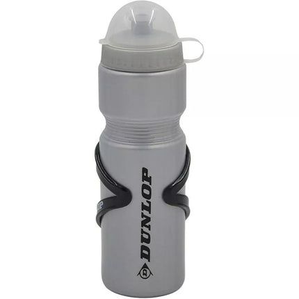 DUNLOP 750 ml dviračio gertuvė su laikikliu sidabrinė