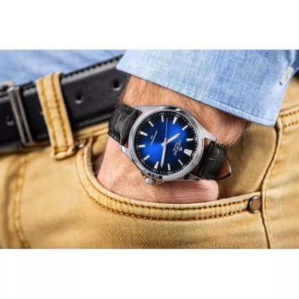 Giewont Elegance Sapphire Men's Watch Black and Blue GW5160-A6