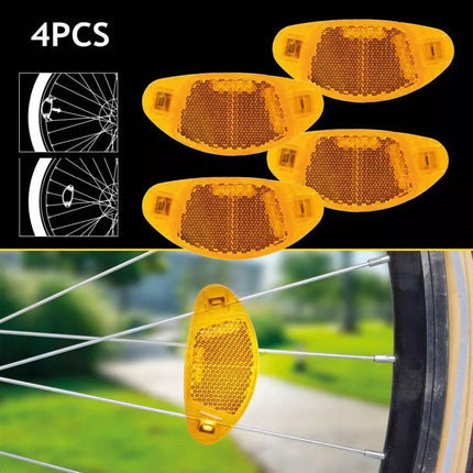 DUNLOP WHEEL SPOKE REFLECTORS 4 PCS