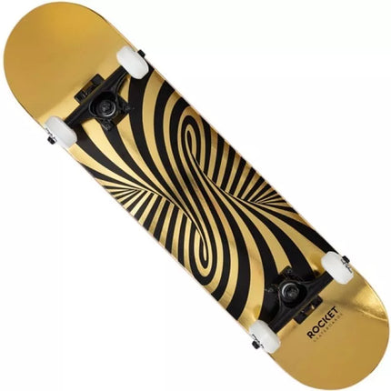 Riedlentė Rocket Twisted Foli Gold Skateboard 7.5" RKT-COM-1555