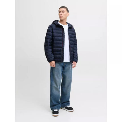 Jack&Jones men's down jacket JJEBRADLEY LIGHT PUFFER HOOD NOOS 12280970 SKY CAPTAIN