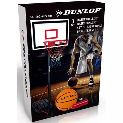 DUNLOP Reguliuojamas Krepšinio Komplektas 1.65-2.05M 3 Viename
