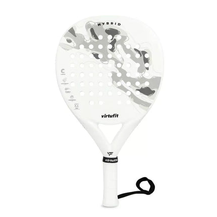 VIRTUFIT HYBRID PADEL RACKET - WHITE-GRAY