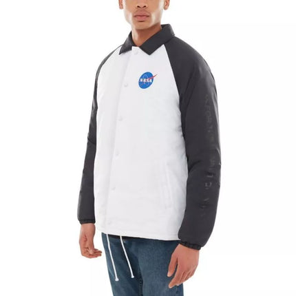 Vans X Space Voyager NASA Torrey Padded MTE Men's Jacket White/Black - VN0A3HXZWUZ