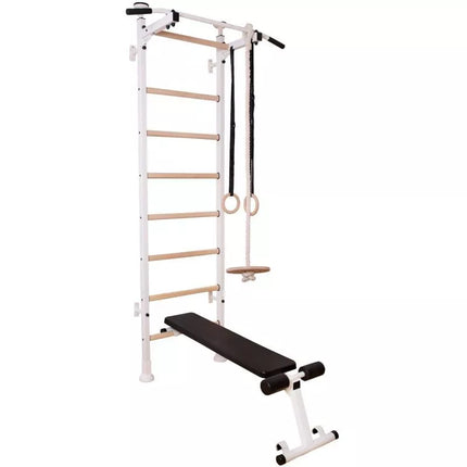 GYMNASTIC LADDER, HAND BAR, BENCH, CHILDREN'S ACCESSORIES, WHITE MAT BENCHK 414