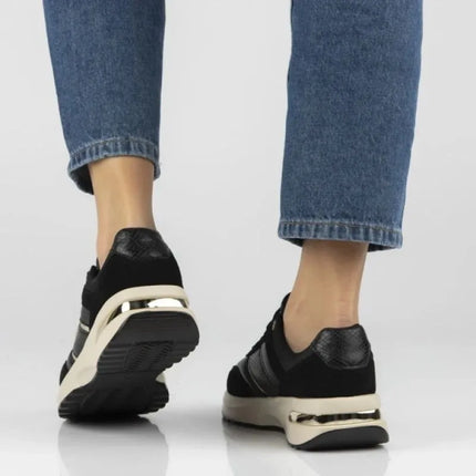Women's leather shoes, sneakers, black Filippo DP7772