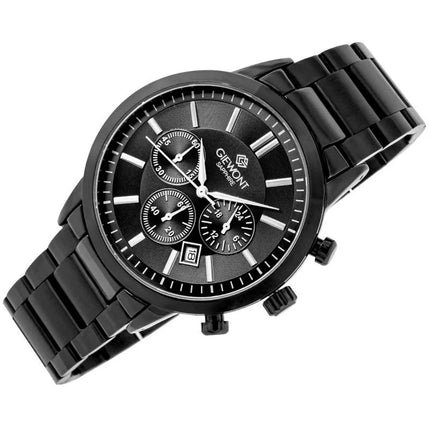 Vyriškas laikrodis Giewont Chronograph Sapphire Juodas GW8510-B2