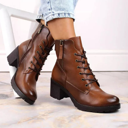 Potocki W WOL177B platform ankle boots in camel