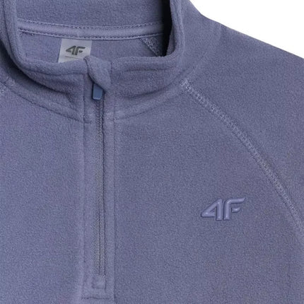 Fleece sweatshirt for girls 4F F060 navy blue 4FJWAW25UFLEF060 31S
