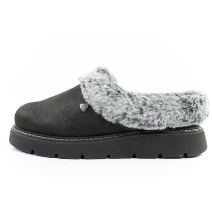 Skechers Cozy Blend moteriški šlepečių tipo batai, apšiltinti įsispiriami sportbačiai