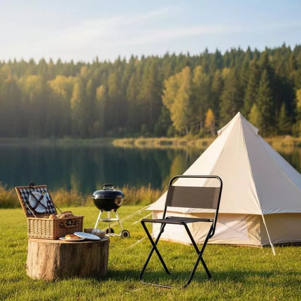 FOLDING CAMPING CHAIR 35X28X58CM BLACK ENERO CAMP