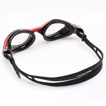 Aqua Speed Aquilo swimming goggles black and red 62649-31