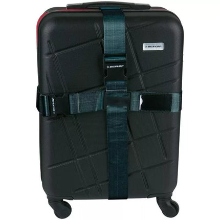 UNIVERSAL LUGGAGE SECURITY BELT 230x5CM SET OF 2 DUNLOP BLACK