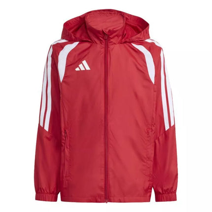 adidas Tiro 26 League vaikiška raudona striukė nuo vėjo JY9724