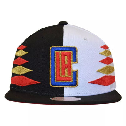 Mitchell & Ness NBA Diamond Cut Los Angeles Clippers Cap - HHSS1093-LACYYPPPBKWH
