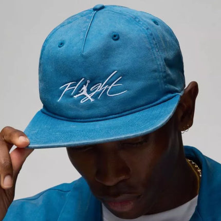 Air Jordan Flight Pro Nestruktūrinė Industria Mėlyna Snapback Kepurė - FV5300-457