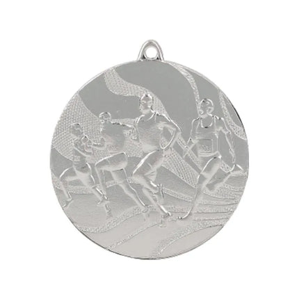 Silver medal - running - steel medal
