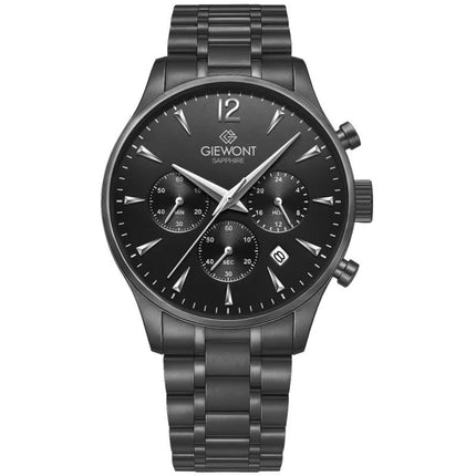 Vyriškas laikrodis Giewont Chronograph Safyrinis Juodas GW6310-B1