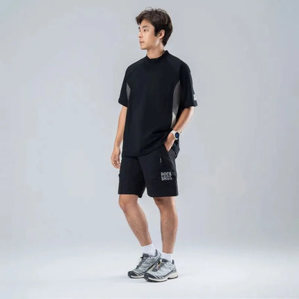 Rockbros YDDK015 šortai su diržu, dydis XXXL – juodi