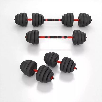 HMS SGN140 6-in-1 weight set (barbell, dumbbells and kettlebell) 40kg