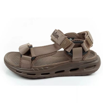 Lee Cooper vyriški šviesiai žali vasaros paplūdimio sandalai su lipukais