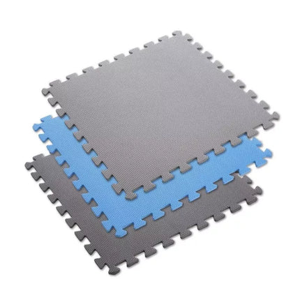 „One Fitness“ MP10 puzzle kilimėliai, mėlynai pilki, 9 vnt., 10 mm