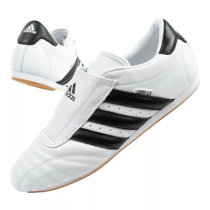 Adidas moteriški Taekwondo sportiniai bateliai, balti, odiniai, įsispiriami