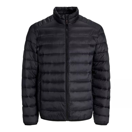 Jack&Jones vyriška pūkinė striukė JJEBRADLEY LIGHT PUFFER COLLAR NOOS 12280971 JUODA