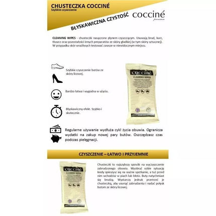 Coccine DA0337 servetėlės batų valymui