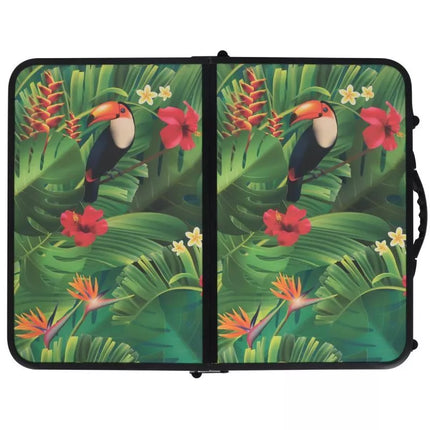 Sulankstomas Kempingo Stalas 60x45x25/56cm Gėlėtas