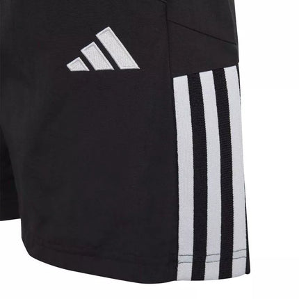 adidas Tiro 23 Competition Downtime vaikiški juodi šortai HI4716