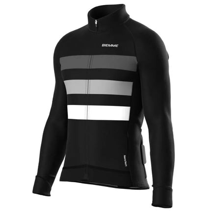 Biemme long sleeve T-shirt CALDERONE black and gray XXL