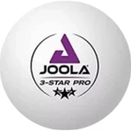 JOOLA PRO 3 žvaigždučių stalo teniso kamuoliukai, 12 vnt., balti