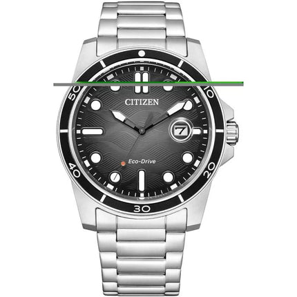 CITIZEN Jūrinis Sportiškas Eco-Drive Vyriškas Laikrodis AW1816-89E + Dėžutė