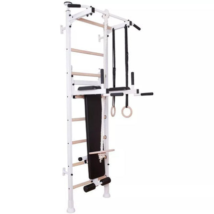GYMNASTIC LADDER, HAND BAR, BENCH, CHILDREN'S ACCESSORIES, WHITE MAT BENCHK 414