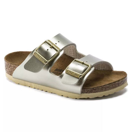 Birkenstock Arizona Kids Birko-Flor Electric Metallic Gold Siauri Basankoms (1014841)