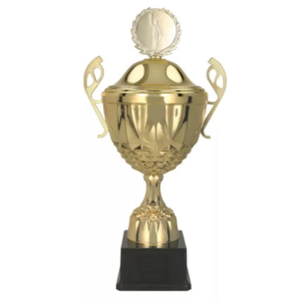 Gold metal cup with lid MUFA