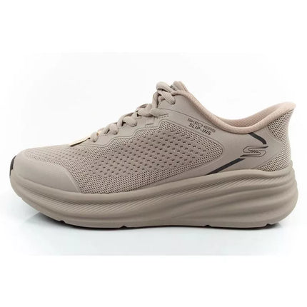 Skechers Bobs Skillz vyriški sportbačiai smėlio spalvos, lengvai įsispiriami