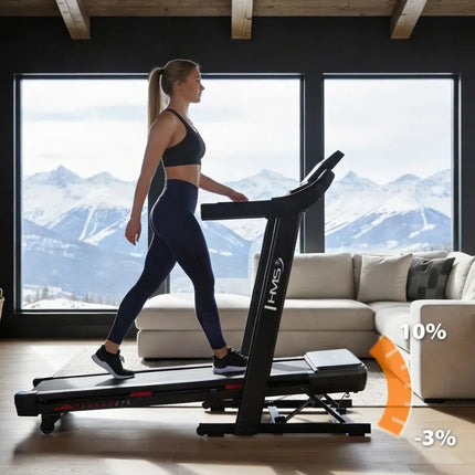 TERRUN275 HOME TREADMILL WITH BI-DIRECTIONAL HMS INCLINE ADJUSTMENT